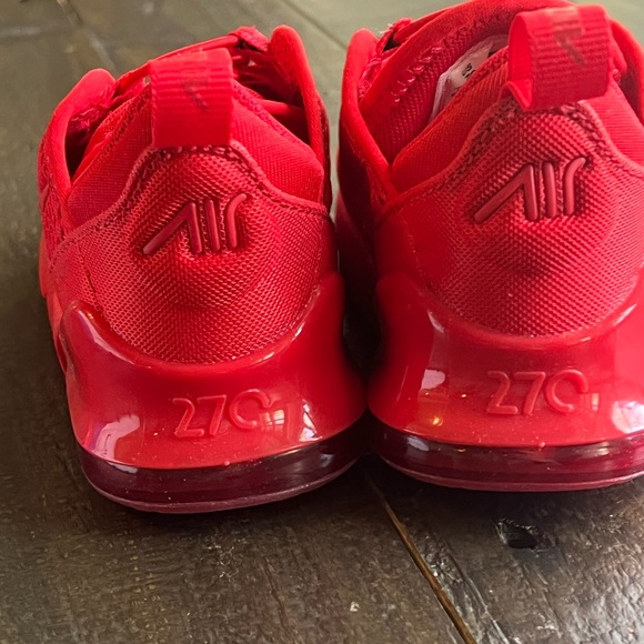 Nike Kids' White and Red Sneakers - Picture 4 of 16